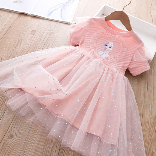  Spring and Autumn New Girls' Dresses Little Girls Style Salsa Princess Dresses