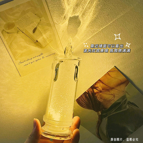 Simulated tearful candle light, romantic LED night light, creative luminous electronic candle, girly heart decorative ornament