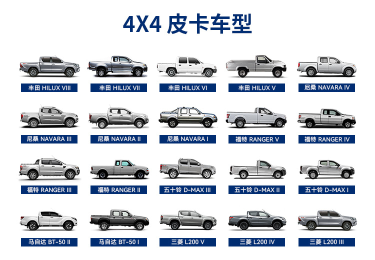 4X4皮卡车型