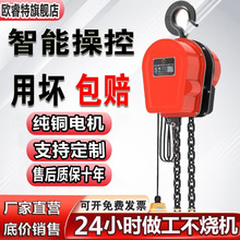 环链电动葫芦380v1/2/3吨5吊机家用小型220v升降倒链提升机吊葫芦