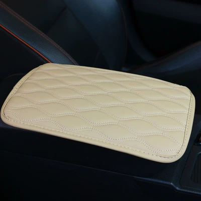 comfortable pad, Armrest box pad - off-white