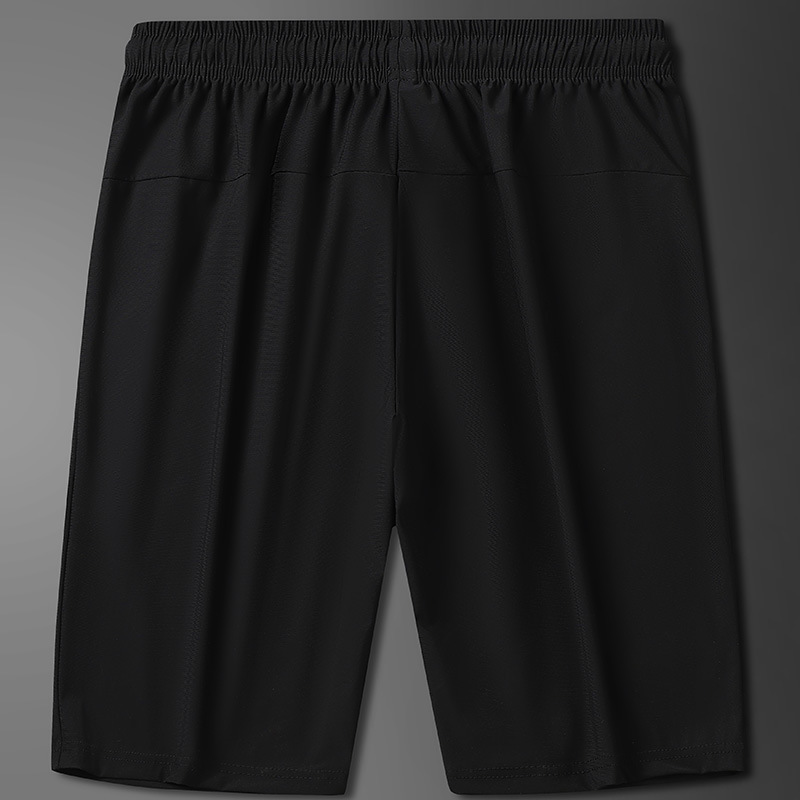 Pantalones cortos de seda de hielo para hombres de verano Delgado desgaste exterior suelto más tamaño impreso Pantalones deportivos casuales pantalones cortos transpirables de secado rápido