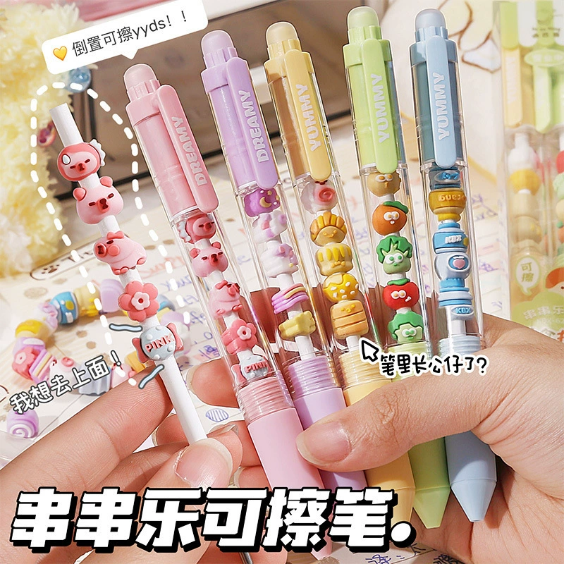 Новая милая мультяшная струнная ручка Нажмите на гениальную ручку