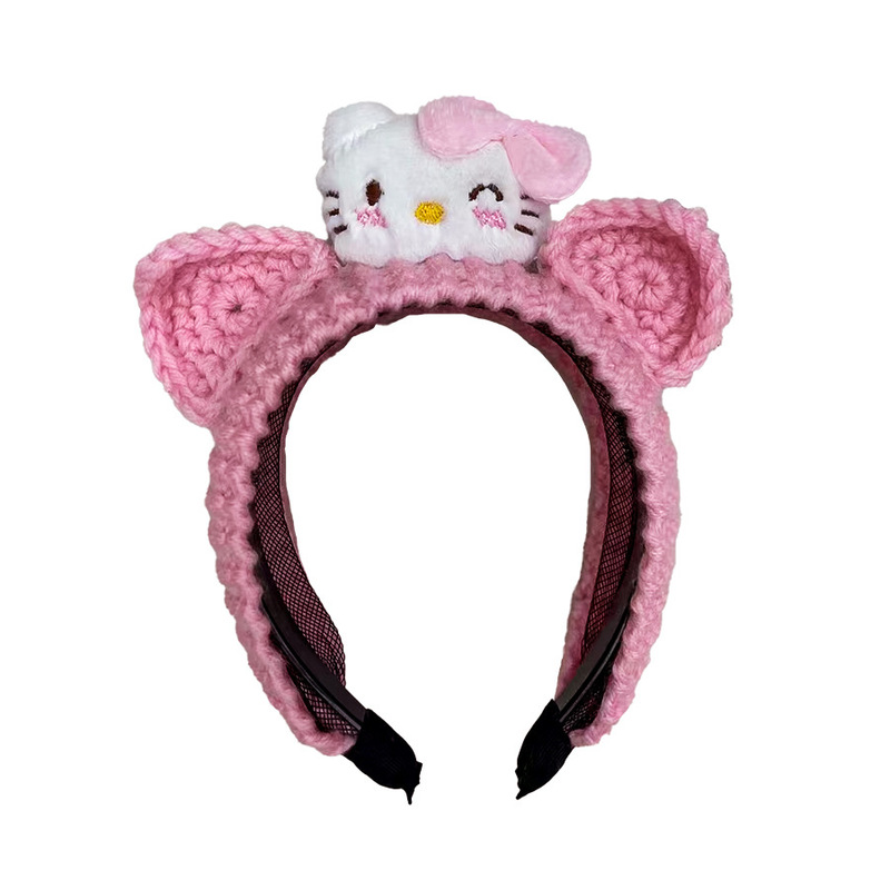 ネット赤超萌小衆kitty猫耳カチューシャ豹紋顔バンドかわいい蝶ネクタイ髪飾り洞窟|undefined