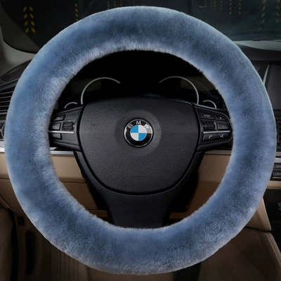 Accessories, Steering wheel cover - blue-gray-35cm-42cm-are-suitable