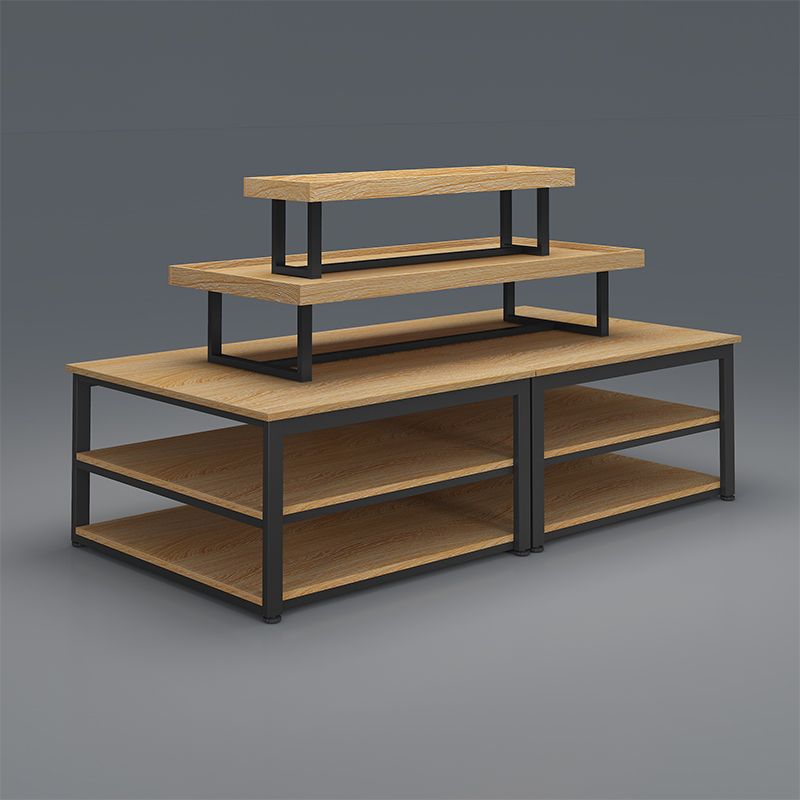 超市中岛展示台商场展示柜母婴货架堆头文具店鞋店化妆品促销流水