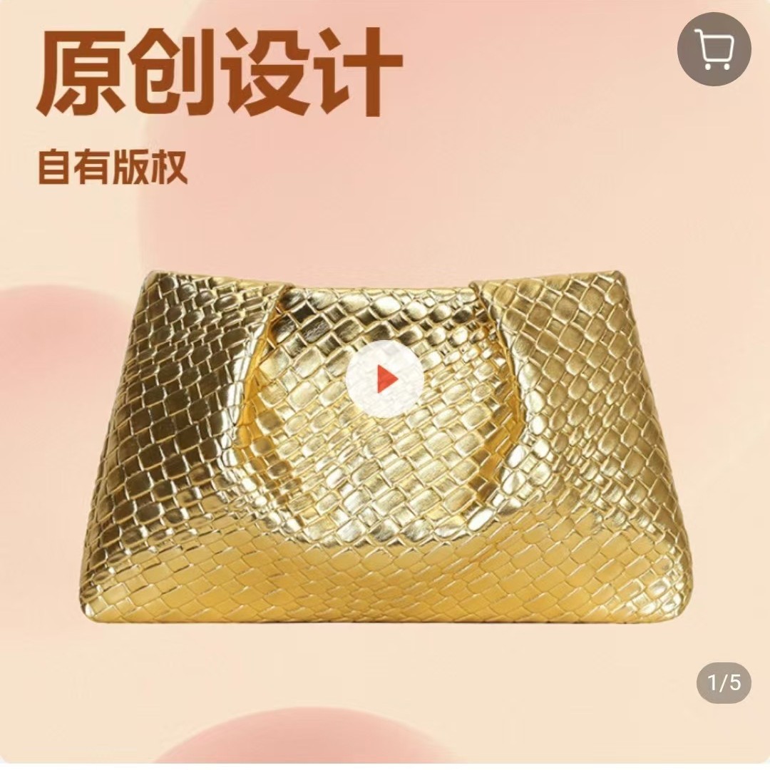 Bolso de mujer de diseño original de propiedad intelectual de la piratería debe ser investigado en relieve transfronterizo bolso pliegue de serpiente bolso de mano bolso de mujer