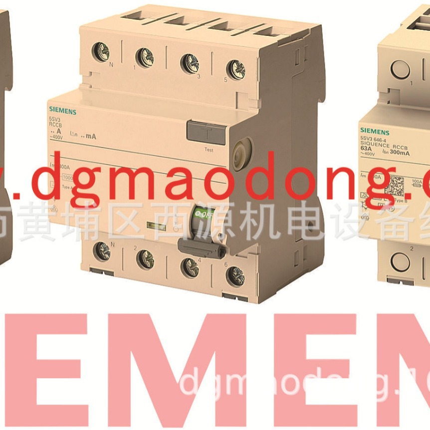 西门子剩余电流动作断路器 5SV3654-6 4极 40A