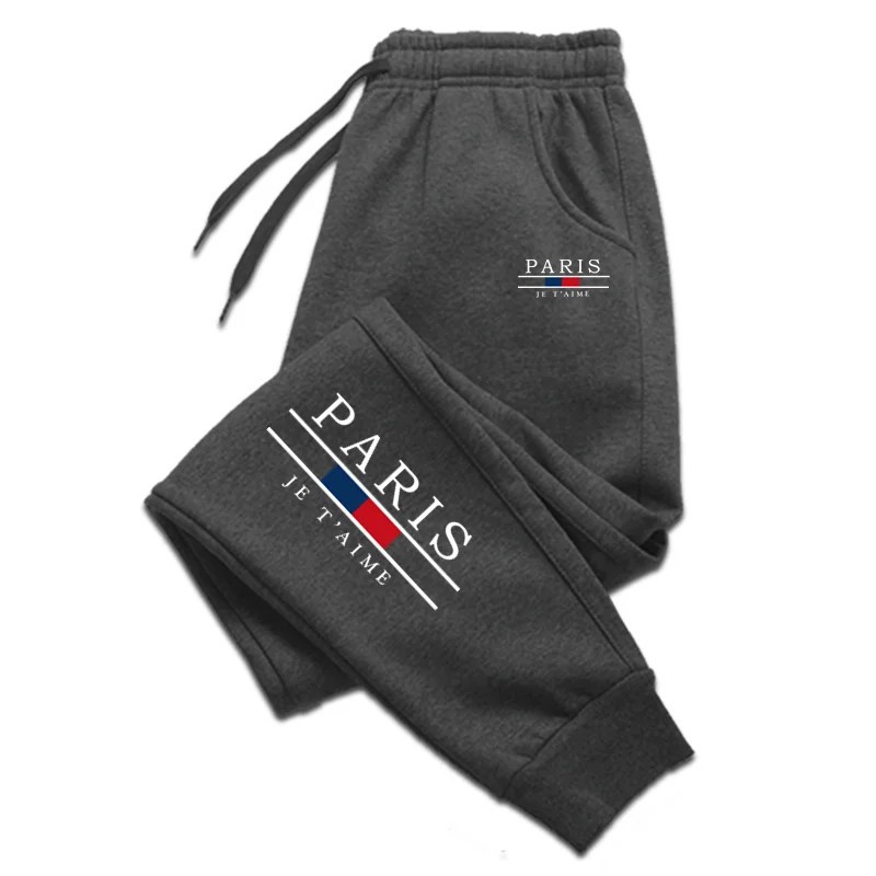 Pantalon de jogging unisexe imprimé avec cordon de serrage, idéal pour la course, l'entraînement et les loisirs._voghion.com