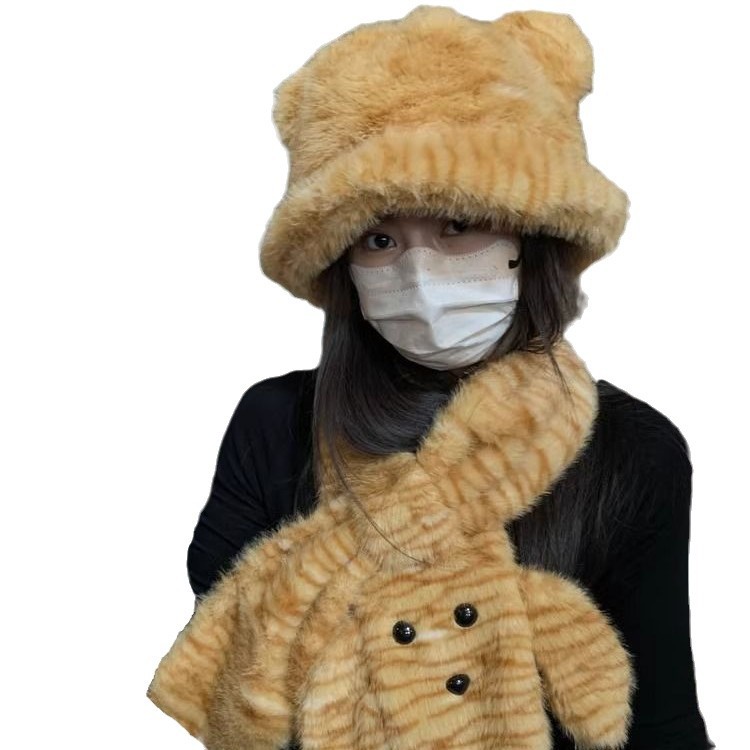 2024 Nuova piccola sciarpa pelosa per donna, autunno e inverno, di alta qualità, caldo collo di tigre, motivo leopardato_voghion.com