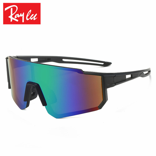 Cross-border new men's and women's outdoor cycling sunglasses, one-piece bicycle windshield glasses, 9815 sports sunglasses