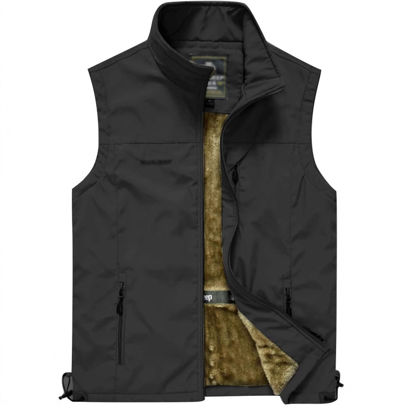 Foreign Trade Cross-border Amazon Men's Casual Light Outdoor Travel Fishing Hunting Vest Jacket with Pocket Vest