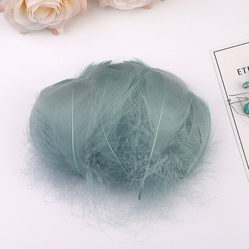 hand-made DIY красочные перья гуси, маленькие плавающие перья, декоративные элементы одежды, свадьба, бобо шар заполнение