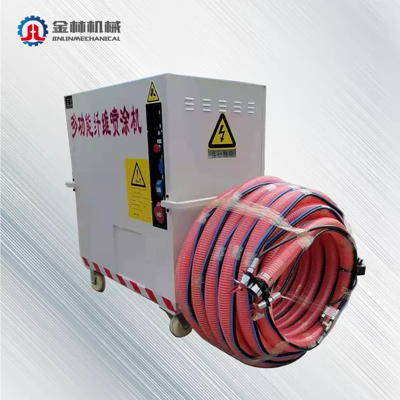 无极纤维喷涂机 多功能施工设备纤维喷涂机保温棉纤维喷涂机金林