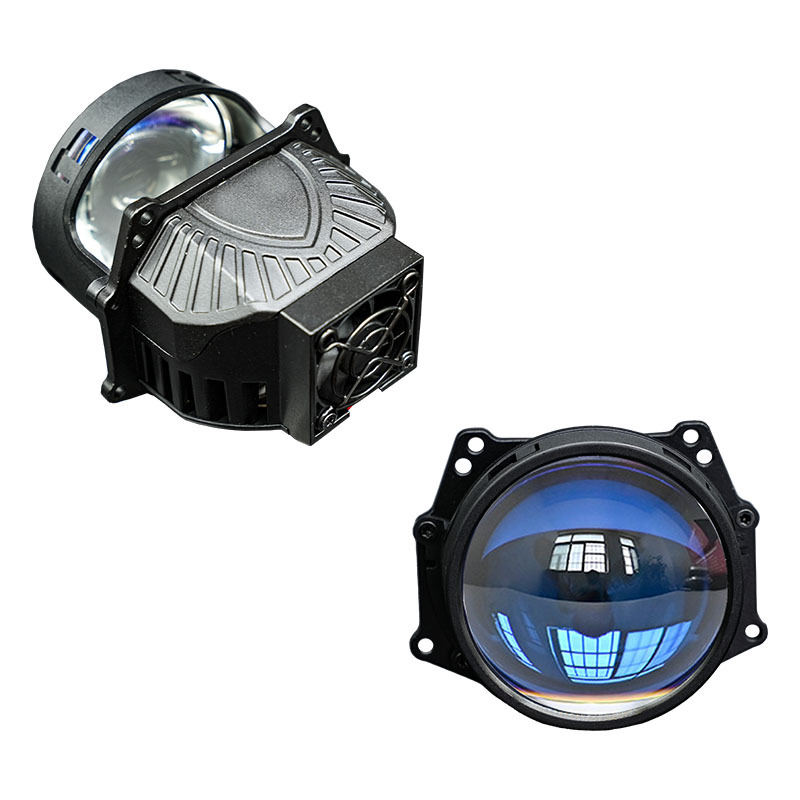Nuevo transfronterizo M8 doble taza de lámpara 3 pulgadas lente LED de doble luz transformada faro de automóvil 65W de alta potencia cerca y lejos