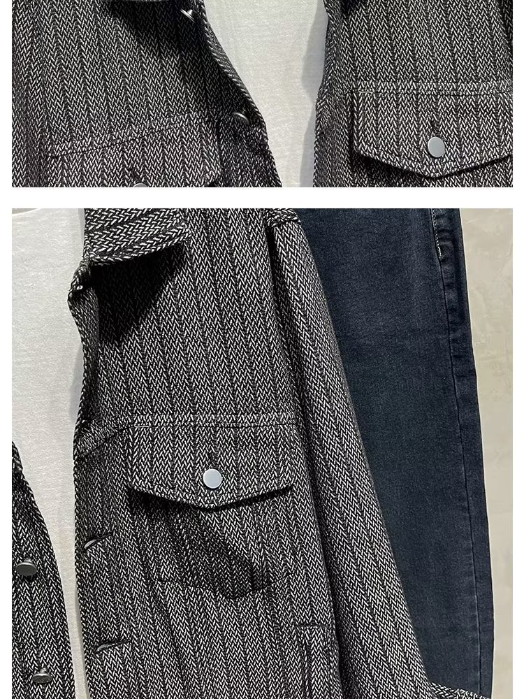 Men's Clothing foam jacket trendy handsome men's design tops autumn clothes_voghion.com