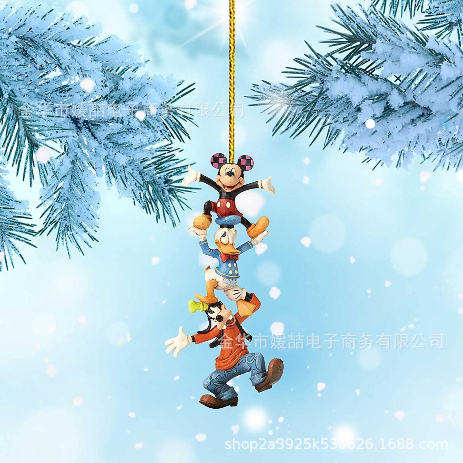 2022-23 Nuevos productos de dibujos animados acrílicos árbol de Navidad decoración colgante mochila de automóvil de Navidad colgante regalos image 19