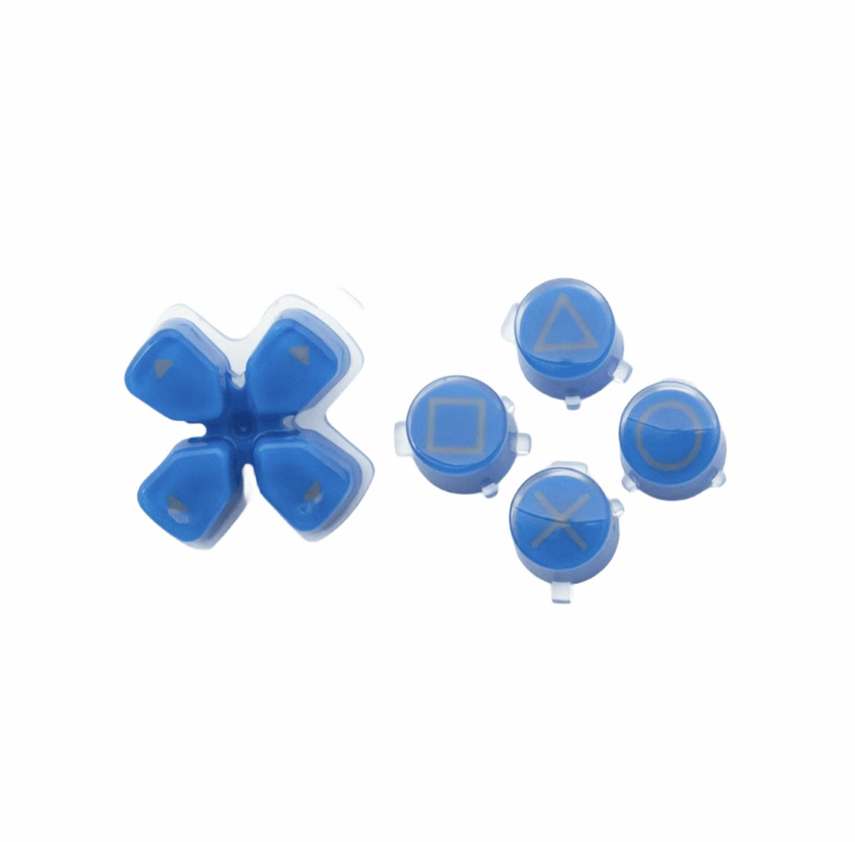 PS5 mango Botón de cristal ps5 Botón de función de dirección PS5Slim mango de color de Cristal DIY Botón de reemplazo