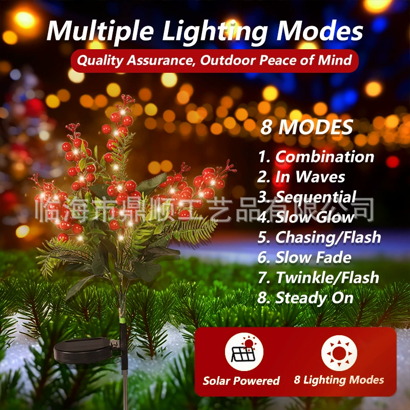 LED travel garden lights solar-powered for gazebo, artificial plant, high-quality style