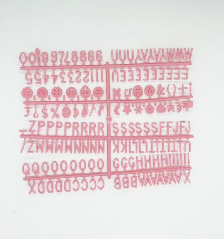 Tablero de fieltro de Amazon tablero de mensajes tablero de letras en inglés fieltro carta de plástico de 0,75 pulgadas 170 pequeño