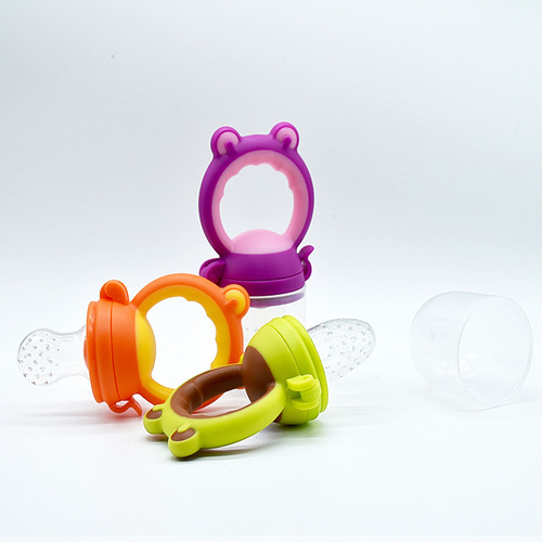 Factory direct sales frog bite bag baby bite bag fruit bite baby pacifier baby fruit and vegetable fun