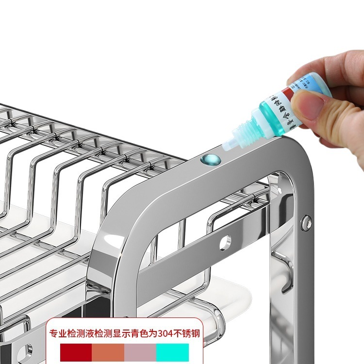 304 acero inoxidable cocina portavajillas de drenaje de almacenamiento rack multifuncional mesa de plato para palillos plato de plato cesto armario