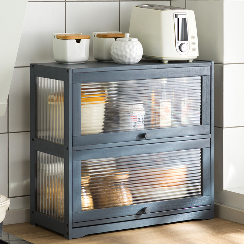 Kitchen racks, spices, dishes, storage racks, microwave ovens, multi-layer supplies, household countertop storage cabinets