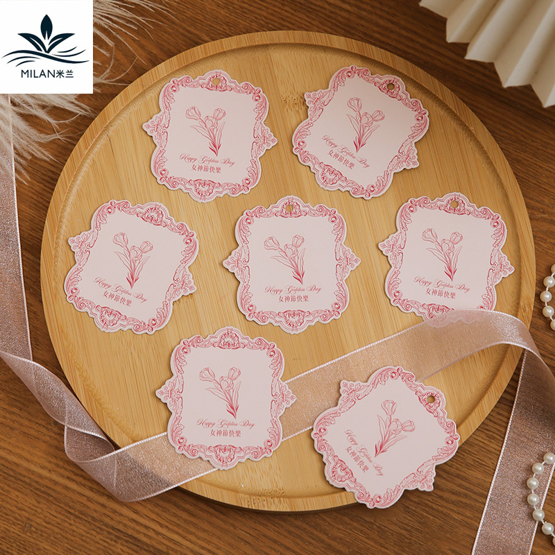 Tarjeta de fiesta de la diosa de marzo 8 ramo de flores tarjeta de felicitación festivales tarjetas postales decoración de regalos de flores colgantes franceses