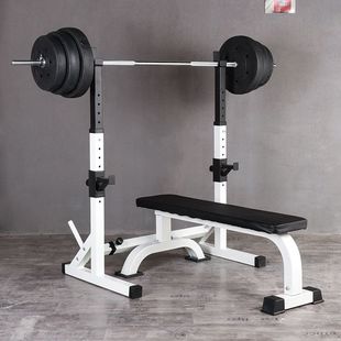 Barbell Rack Squat Rack Weightlifting Bed Bench Press Fitness Equipment Home Men's Bench Press Bed Barbell Set Adjustable Height