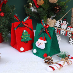 クリスマスフェルトバッグ平安夜リンゴ箱リンゴ袋手提げプレゼント包装キャンディー装飾ギフトバッグ卸売り