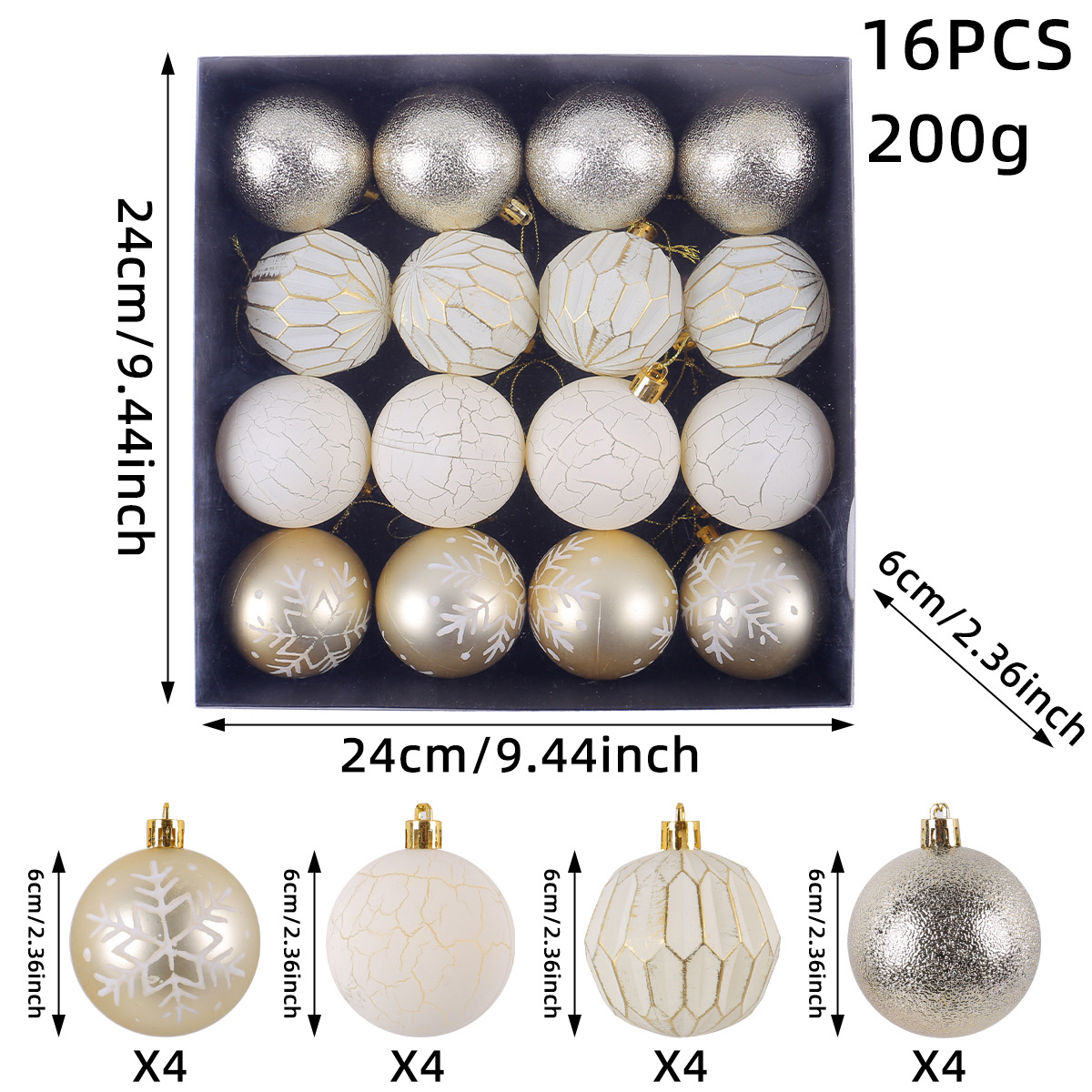 Bolas de Navidad pintadas transfronterizas conjuntos de bolas alienígenas creativas de fiesta de Navidad hotel árbol de Navidad colgantes de decoración