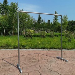 亜鉛メッキパイプ衣類ラックディスプレイラック屋台床置き布団乾燥ラック衣類ラックシングルポールラック水道管衣類乾燥ラック