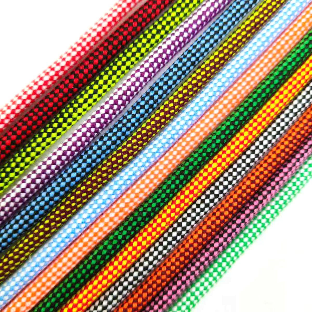 48 colores 5mm poliéster de algodón de dos colores cuadrados pantalones cuerdas de cintura cuerdas trenzadas cuerdas de plástico cuerdas de ropa de hombre y mujer cuerdas redondas