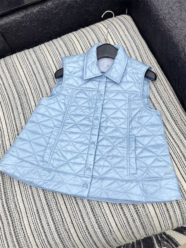 2025秋季新款南油mon可甜可盐气质少女风口袋菱格羽绒服马甲外套|undefined