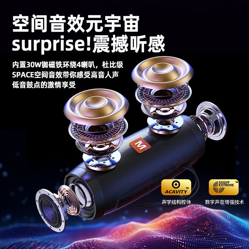 Altavoz Bluetooth TG157 transfronterizo de alta calidad para el hogar al aire libre subwoofer envolvente pequeño portátil al por mayor