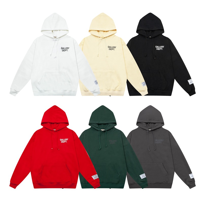 Galería Dept clásico básico letra impresa de estilo de estilo de estilo de mujer y mujer suelta casual sudadera encapuchada