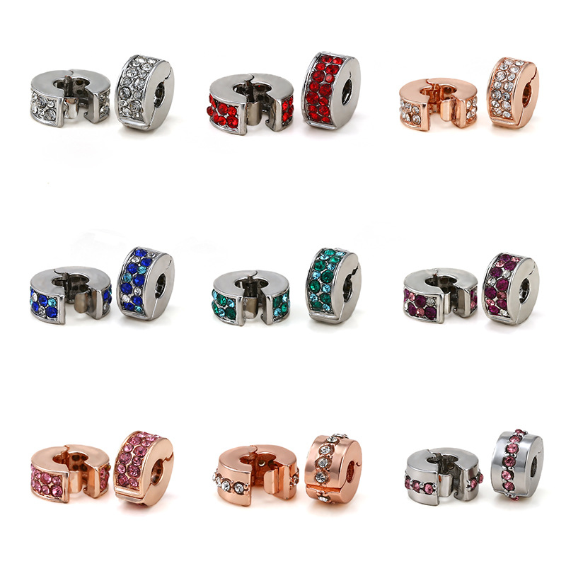 シルバー亜鉛合金Cilpバックルは、ブランドのオリジナルブレスレットに適しています。