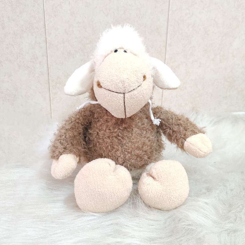 Comercio exterior lobo oveja muñeca camuflaje lobo juguete de peluche oveja dormida muñeca de trapo infantil con piel de oveja regalo de muñeca de lobo