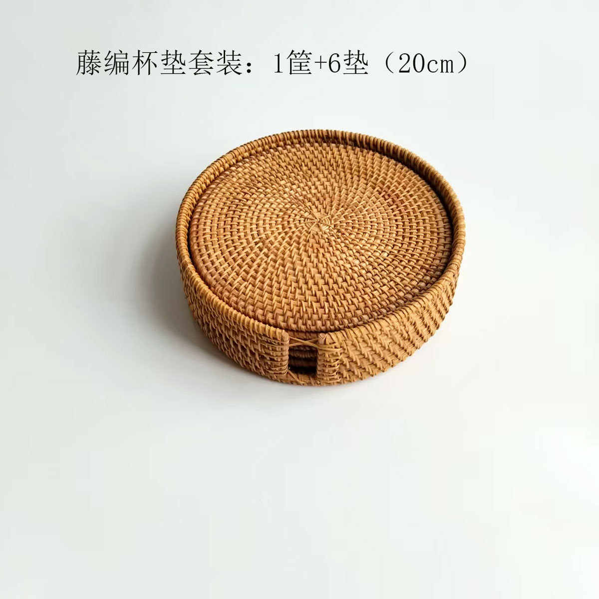 Cojín de ratán Cojín de ratán Cojín de aislamiento térmico Cojín de té de ratán de otoño tejido Cojín de olla de paja Cojín de aislamiento térmico tejido de ratán de restaurante