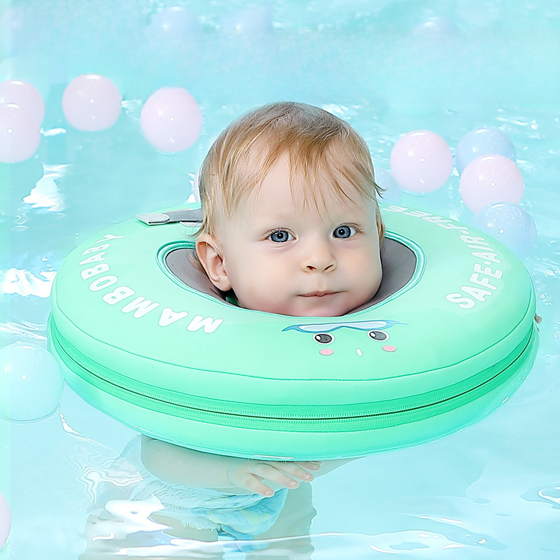 mambobaby float 嬰幼兒免充氣脖圈寶寶游泳圈家用游泳館浮圈頸圈