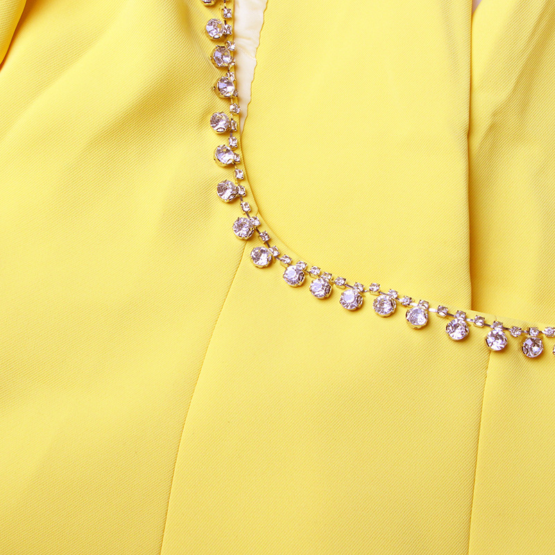 Women's Clothing Fashionable Temperament Lady Style Suit Jacket For Women Autumn New Sexy Backless Diamond Design Small Suit_voghion.com