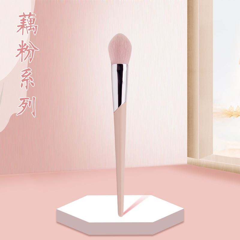 Nuevo cepillo de polvo suelto rosa love taoxing118 # cepillo de rubor herramienta de belleza cepillo de maquillaje