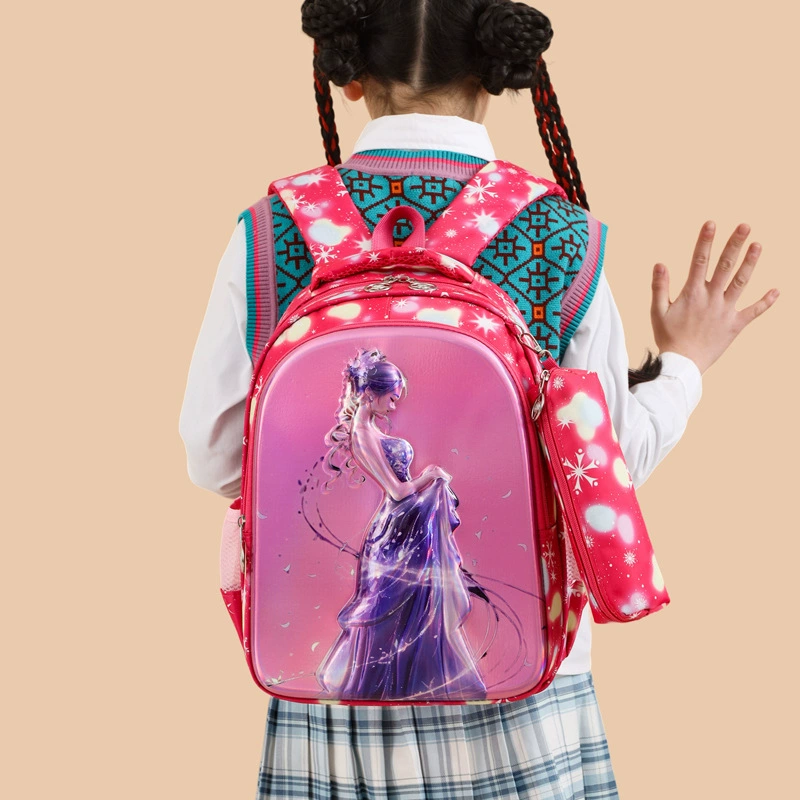 Новинка 2025 года, 12inch рюкзака, сумка для начальной школы, милый детский легкий рюкзак с героями мультфильмов, легкий в сочетании, рюкзак принцессы для девочек