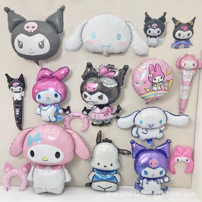 Sanrio, мультяшный детский воздушный шар, реквизит для фотосессий, оформление, декорации
