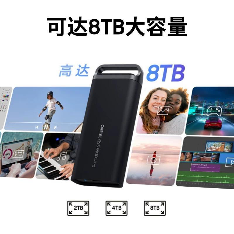 Совместимый Samsung 2/4/8Т/Type-C USB 3.2 портативный твердотельный диск PSSD T5 EVO 460 М/с