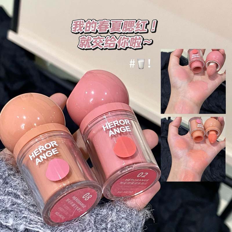 Herorange Liquid Blush Low Saturation Whitening Natural Brightening Expansion Shrink Color Korean Style Tender Rouge