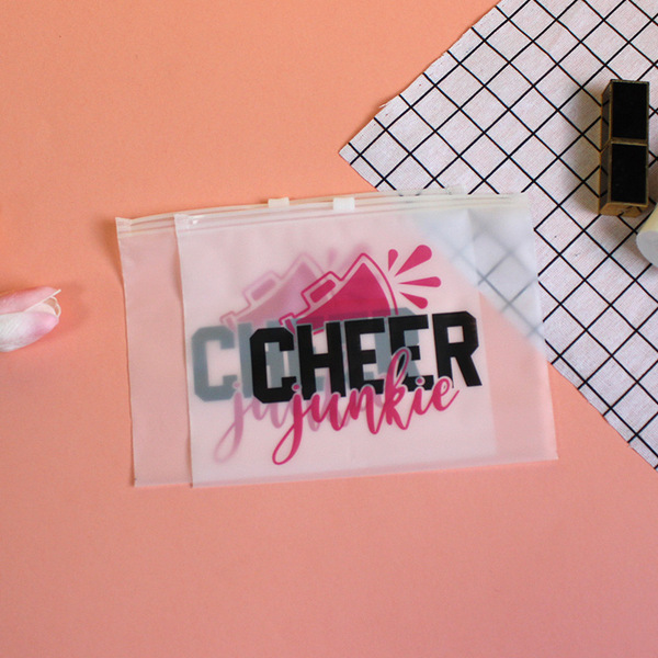 fuchsia black storage bag for eyelashes with zipper
