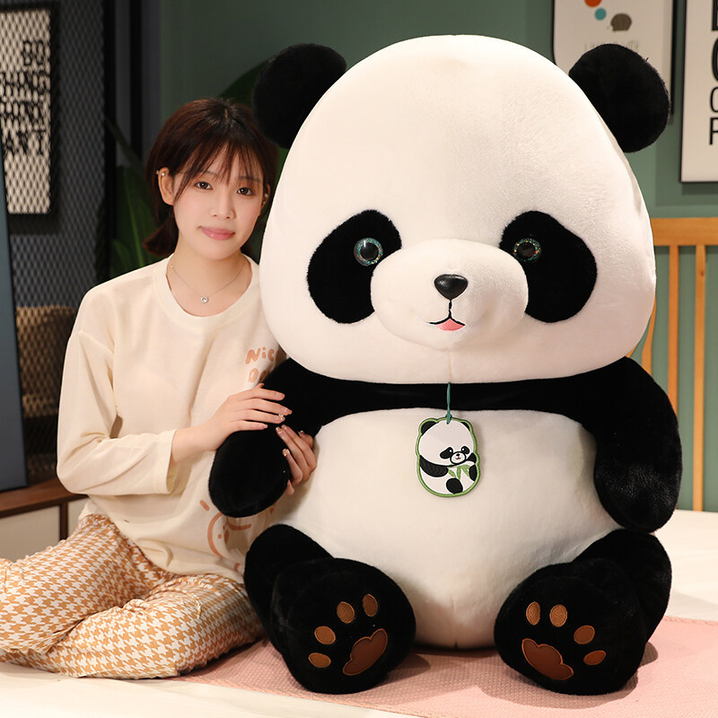 NET RED SIMULATION BEIBEI PANDA DOLL CHENGDU BASE와 함께 선물 관광 기념품 여자 친구 인형 선물 보내기