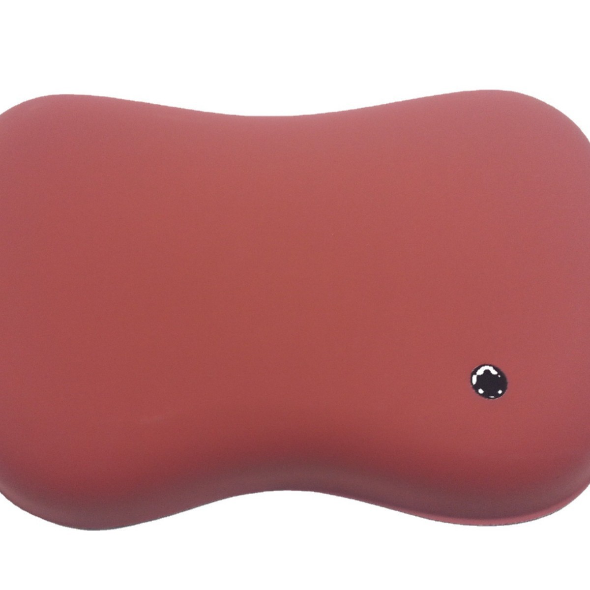 大红色车载按摩枕套 EVA压模成型 腰部蝶形按摩器外壳套东莞厂家