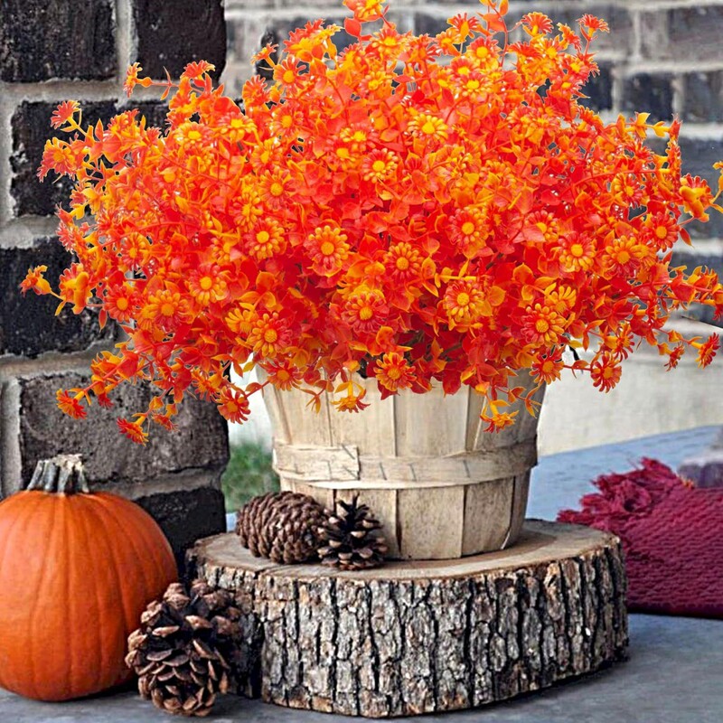 Cross-Border Autumn Artificial Greenery Eucalyptus Daisy Plastic Fake Tea Flowers Outdoor Potted Plants Gardening Decoration Landscaping Cross-Border Autumn Artificial Greenery Eucalyptus Daisy Plastic Fake Tea Flowers Outdoor Potted Plants Gardening Decoration Landscaping
